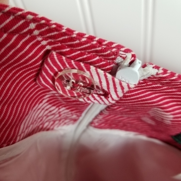 Vintage Skirt Blazer Set Sleeveless Button Collar Wrap Floral Print Red Size 12 - Picture 12 of 16